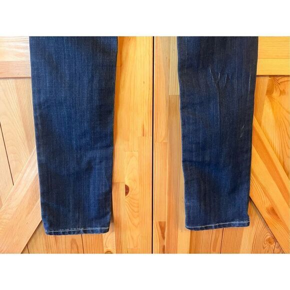 Antique Rivet Straight Jeans Size 26 Rhinestone Gothic Rock (2129) Read - Picture 5 of 10